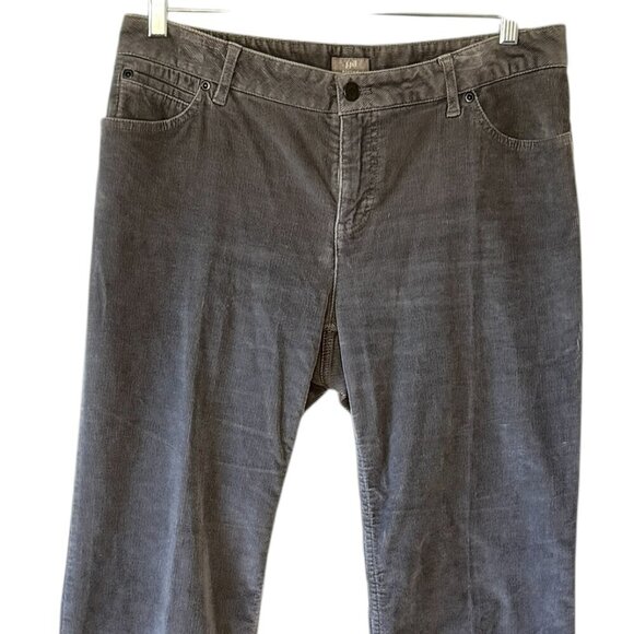 J. Jill Stretch Corduroy Jeans Boot Cut Silver Grey Mid Rise Autumn  Women's 10 - Picture 3 of 7